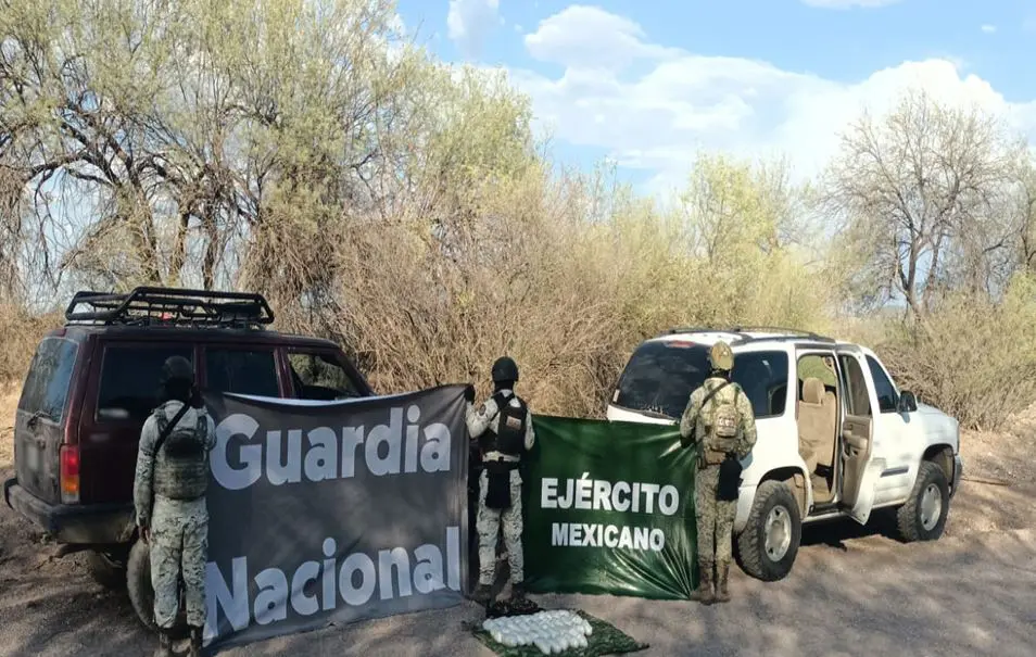 Decomisan cargamento de droga en Átil, al norte de Sonora