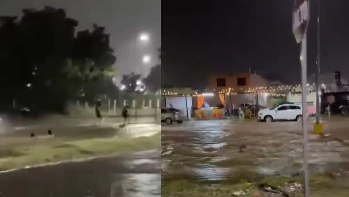 VIDEO | Así rescataron a dos menores que eran arrastradas por las inundaciones en Mazatlán