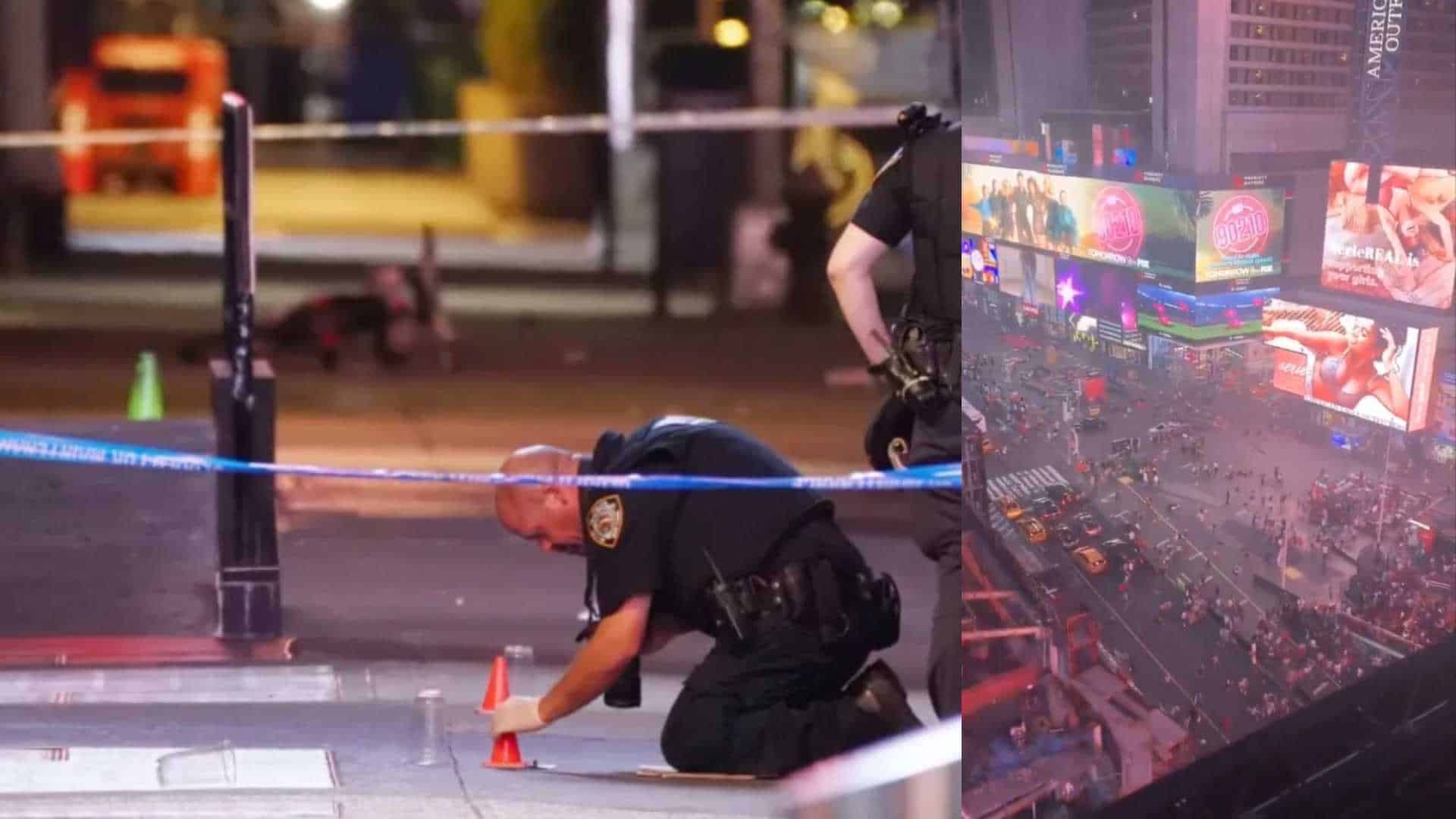 Así fue el tiroteo en Times Square que dejó tres heridos y provocó pánico entre turistas