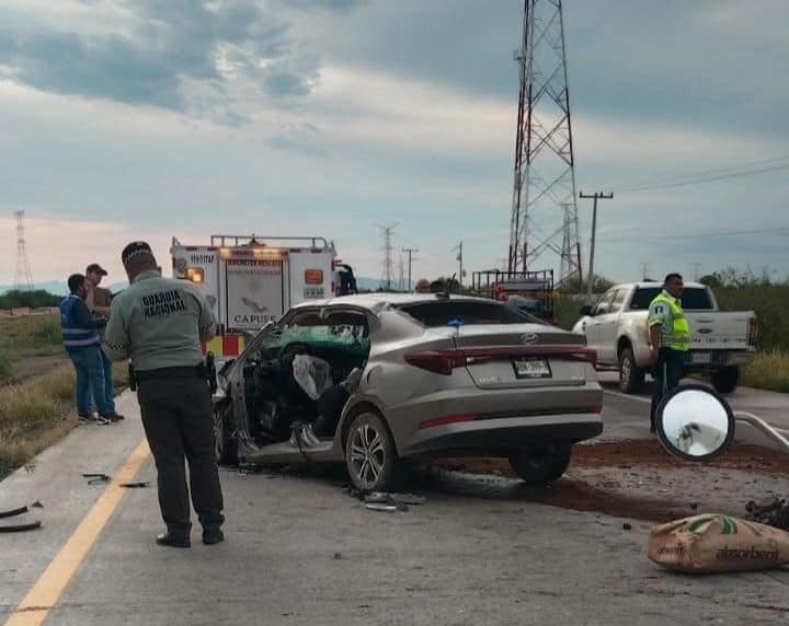 Muere mujer en accidente al norte de Ciudad Obregón