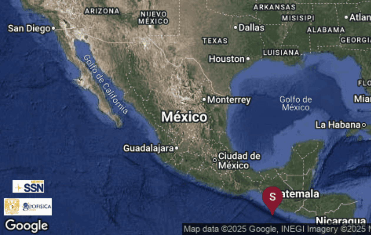 Temblor hoy en México: Sismo de magnitud 6.0 en Chiapas deja 8 réplicas