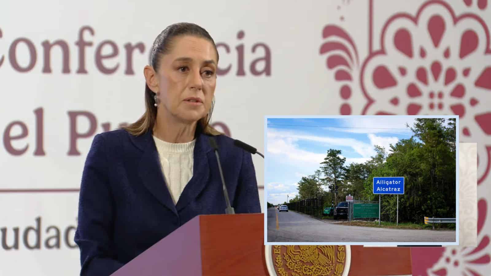 Claudia Sheinbaum confirma que hay 81 mexicanos detenidos en el Alligator Alcatraz en Florida