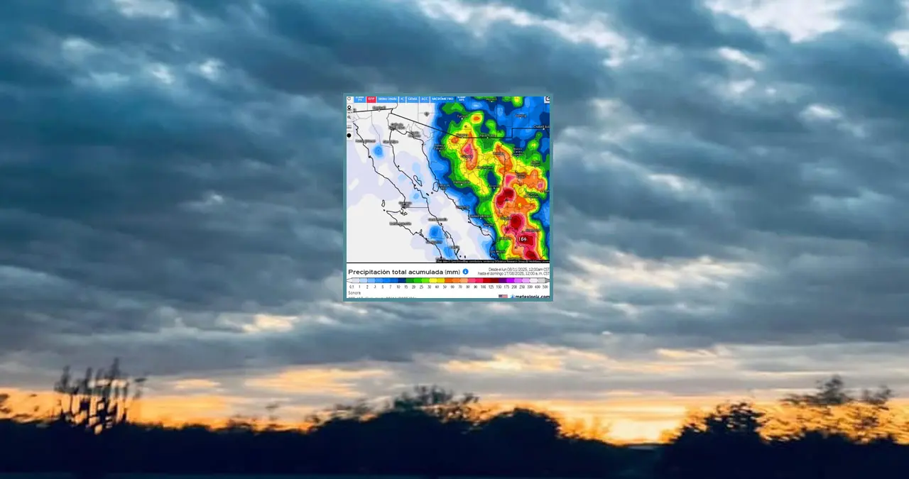 Gobierno de Sonora mantiene alerta por lluvias monzónicas y altas temperaturas esta semana
