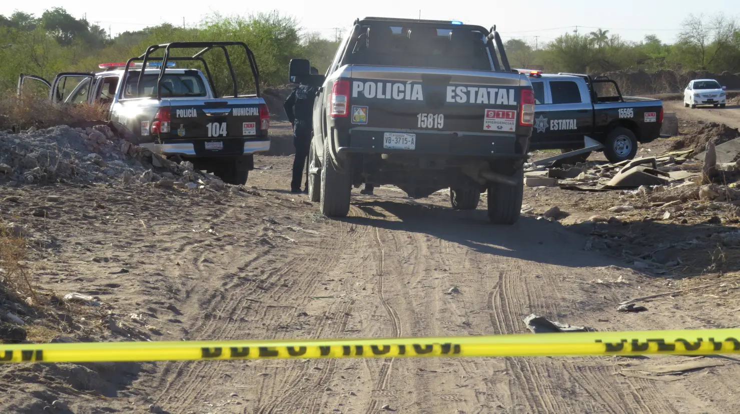 Hallan a hombre asesinado en Los Amaneceres, al noreste de Ciudad Obregón