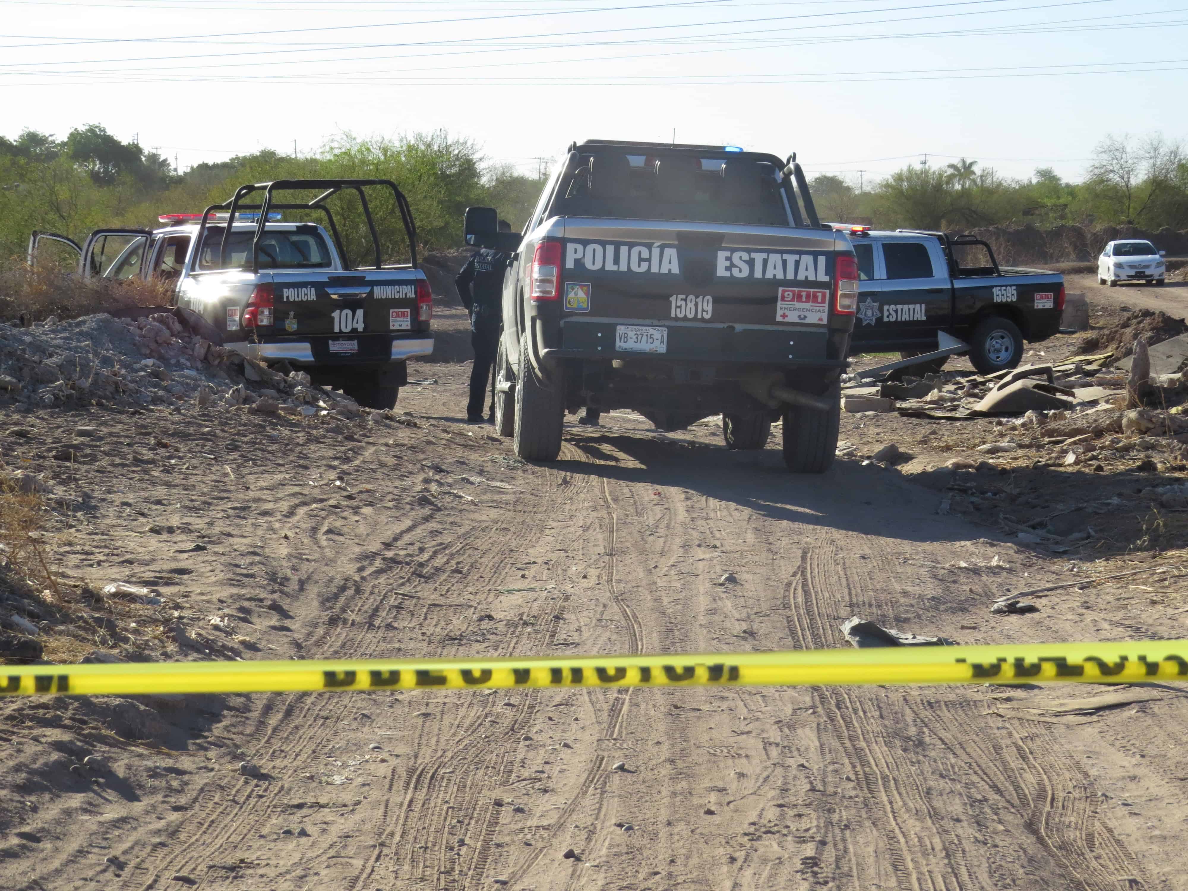 Hallan a hombre asesinado en Los Amaneceres, al noreste de Ciudad Obregón
