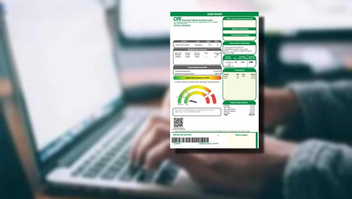 CFE; así puedes consultar tu recibo de luz sin necesidad de una cuenta