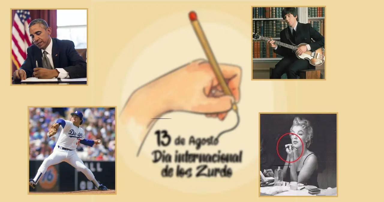 13 de agosto, Día Internacional del Zurdo.  Fotos: Internet.