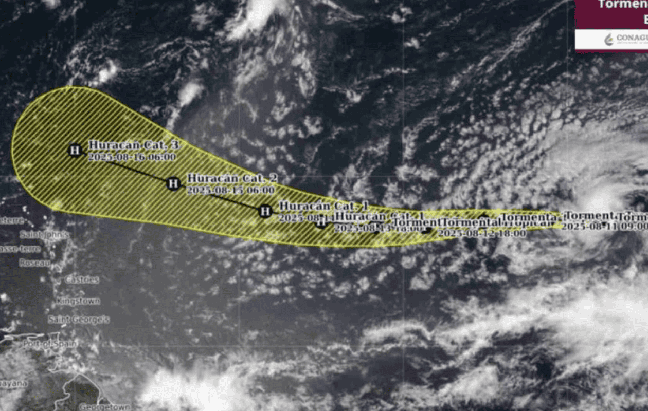 Tormenta tropical Erin podría convertirse en huracán categoría 3: estados que afectaría