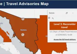 Estados Unidos alerta sobre viajar a Sonora
