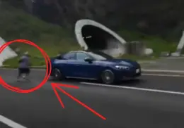 Influencer casi atropella a sujeto en la autopista México-Toluca y lo graba en video