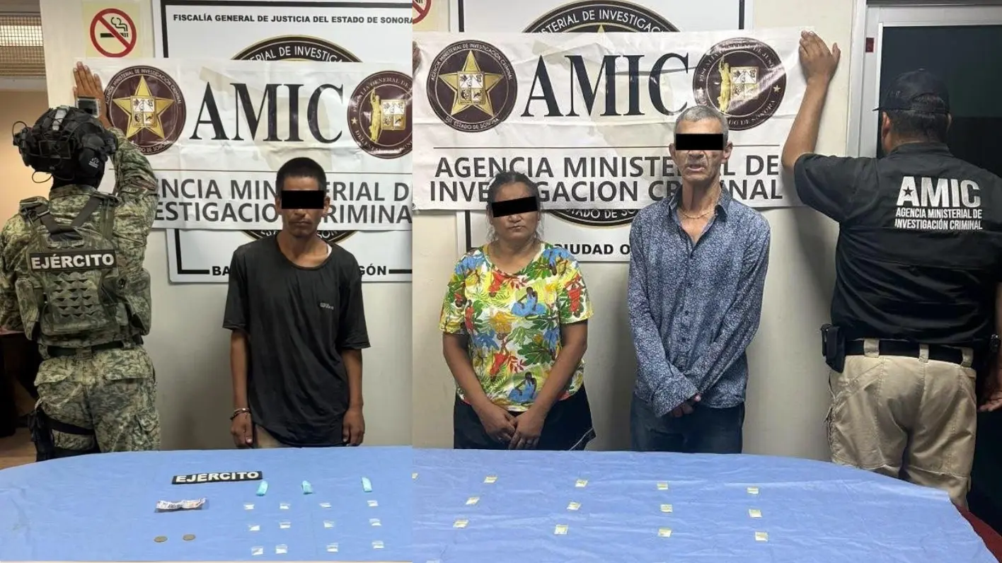“Caen” tres por delito contra la salud en Ciudad Obregón