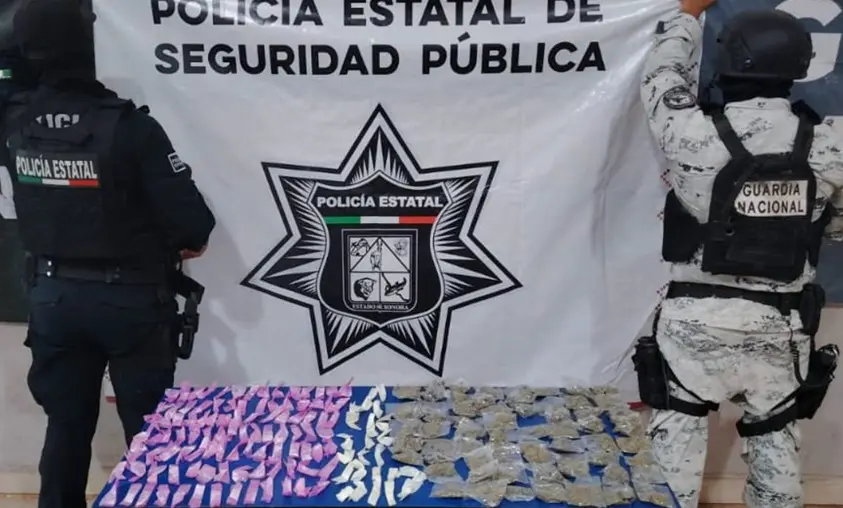Los narcóticos fueron localizados en vía pública, no hubo personas detenidas