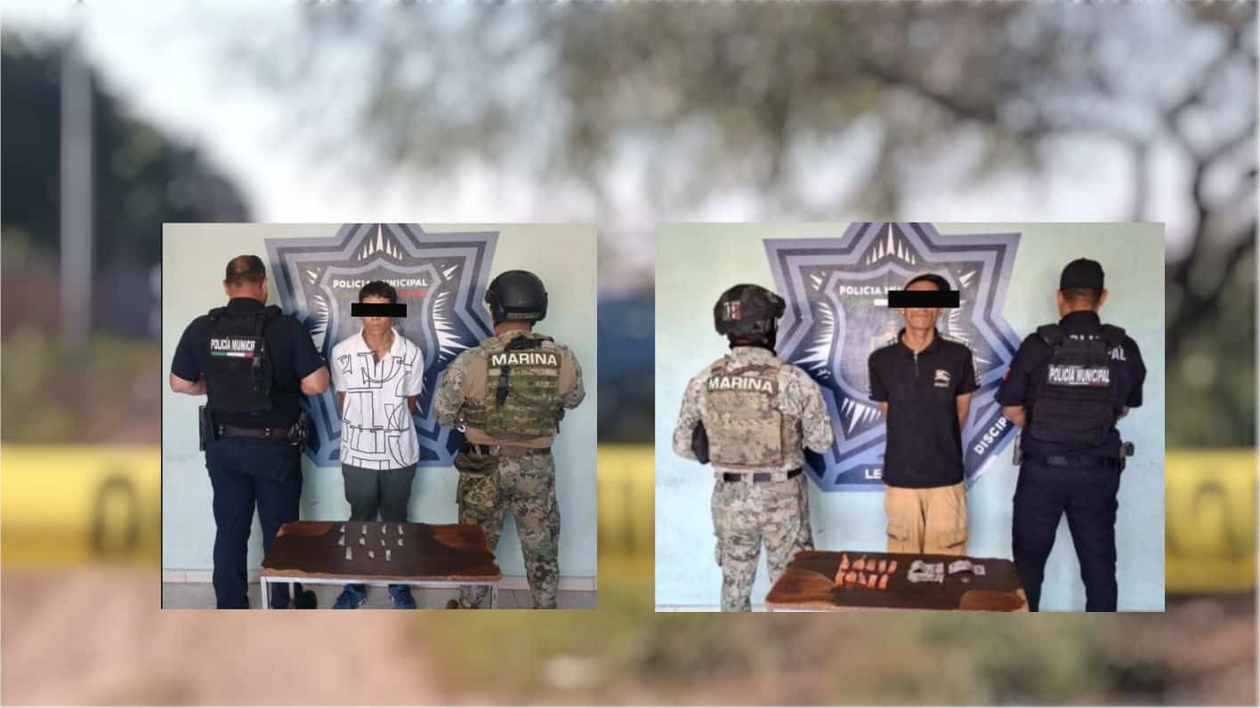Dos detenidos con droga durante operativos en Ciudad Obregón
