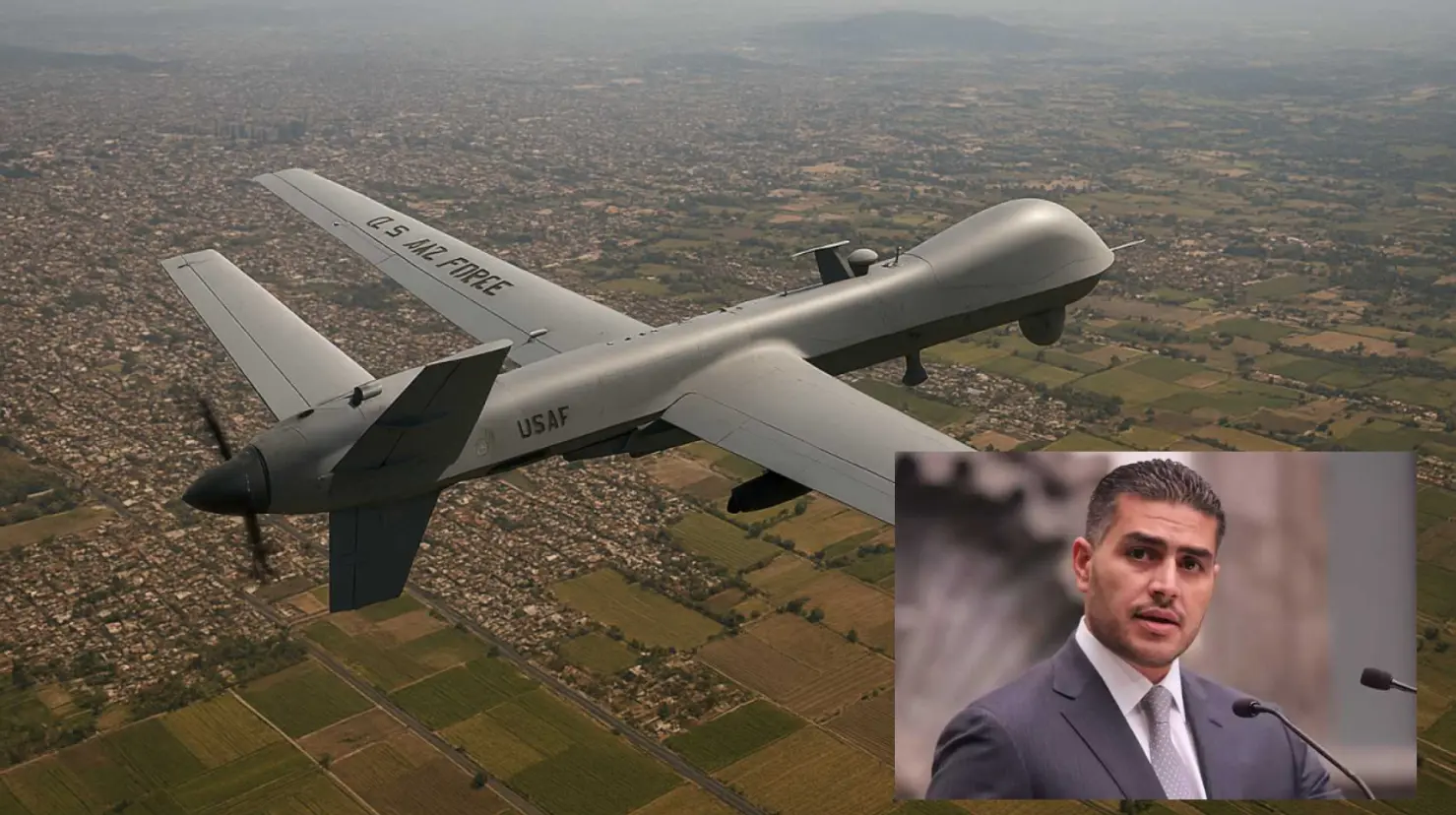 ¿Qué modelo era el dron de EU que sobrevoló el Edomex?