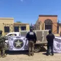 Rescatan a can maltratado durante cateo en Caborca