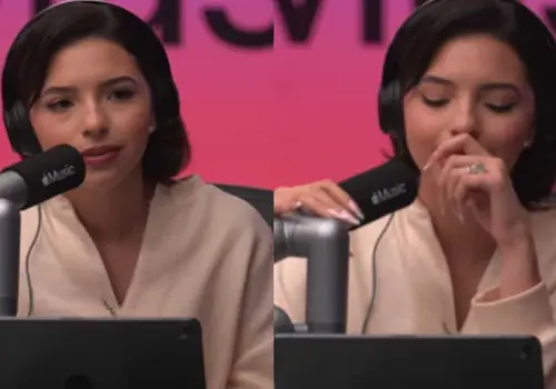 Ángela Aguilar casi llega a las lágrimas en vivo y sorprende con mensaje tras entrevista de Nodal