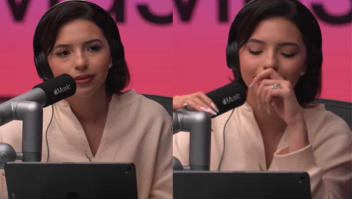 Ángela Aguilar casi llega a las lágrimas en vivo y sorprende con mensaje tras entrevista de Nodal