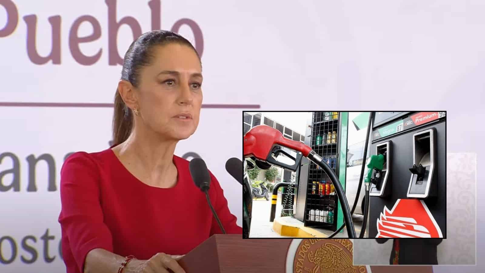 Claudia Sheinbaum niega desabasto de gasolina; Pemex promete normalizar suministro