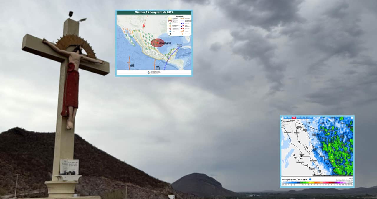 Clima en Sonora hoy, 15 de agosto: Ciudad Obregón y Navojoa, con altas probabilidades de lluvia