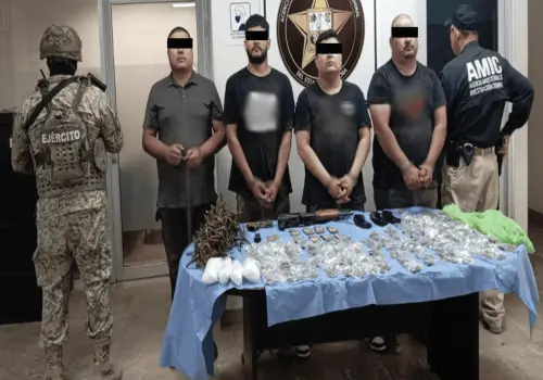 Detienen a cuatro en Guaymas