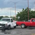Aparatoso choque al sur de Ciudad Obregón