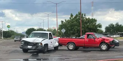 Aparatoso choque al sur de Ciudad Obregón