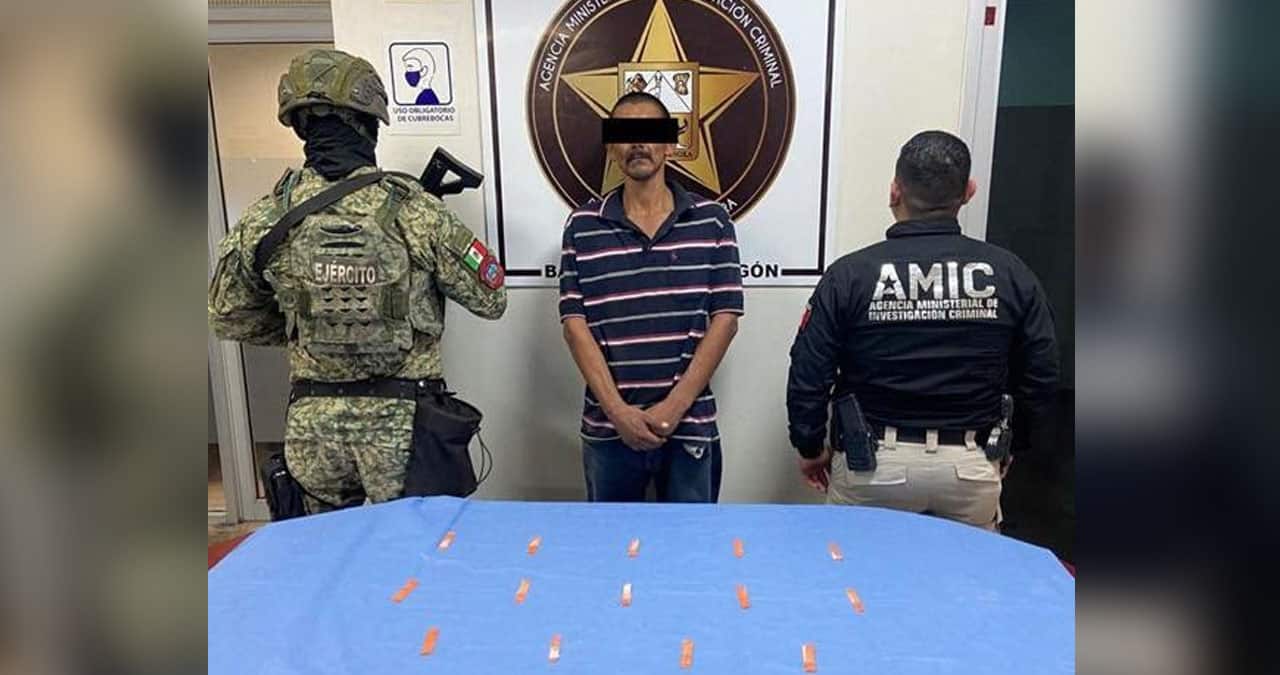 Aseguran a presunto narcomenudista en Bácum