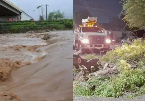 Lluvias dejan más de 40 incidentes en diferentes puntos de Hermosillo