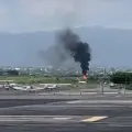 Accidente de aeronave en aeropuerto de Cuernavaca deja heridos con quemaduras