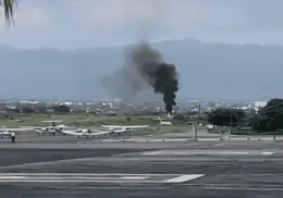 Accidente de aeronave en aeropuerto de Cuernavaca deja heridos con quemaduras