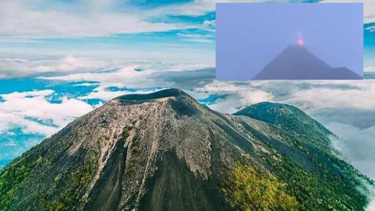 VIDEO | ¿Aprobación o presagio? Volcán hace erupción durante propuesta de matrimonio