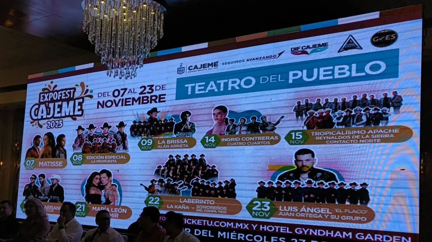Los boletos estarán a la venta a partir del 27 de agosto en un conocido hotel.
