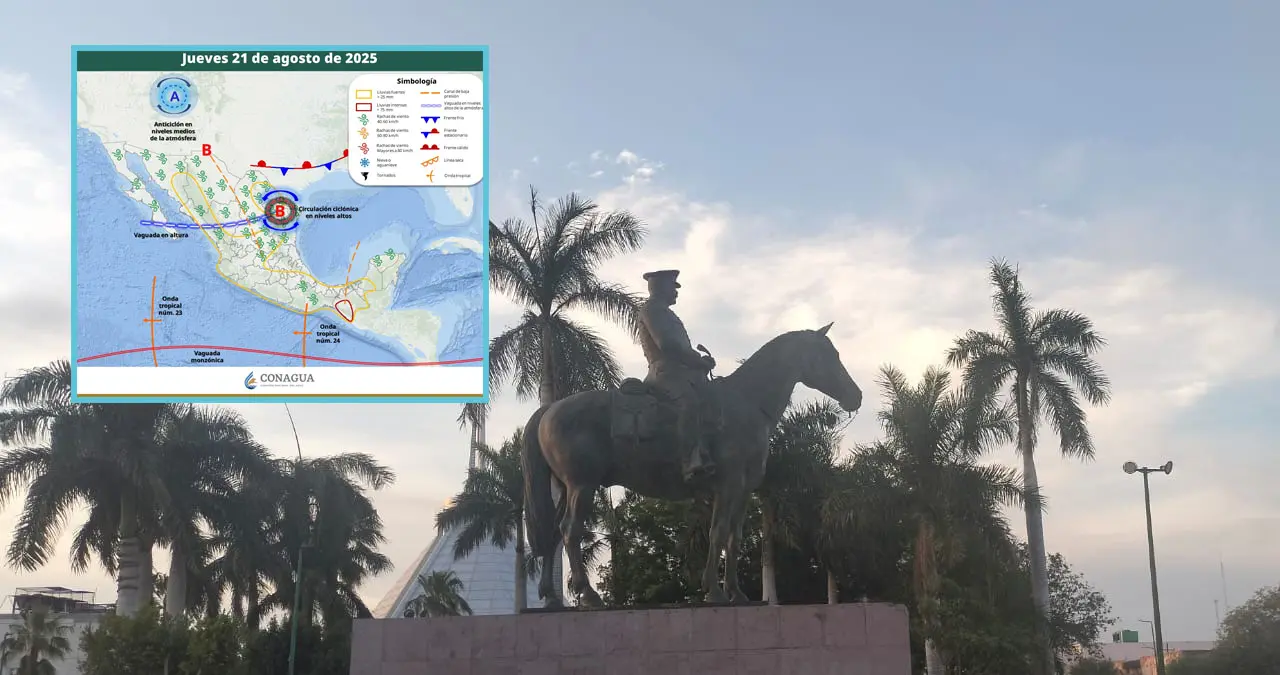 Clima en Sonora 21 de agosto: Tormentas, calor y vientos fuertes durante la semana