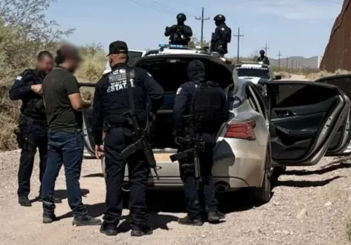 Sujeto con arma de fuego es arrestado en la frontera de Sonora