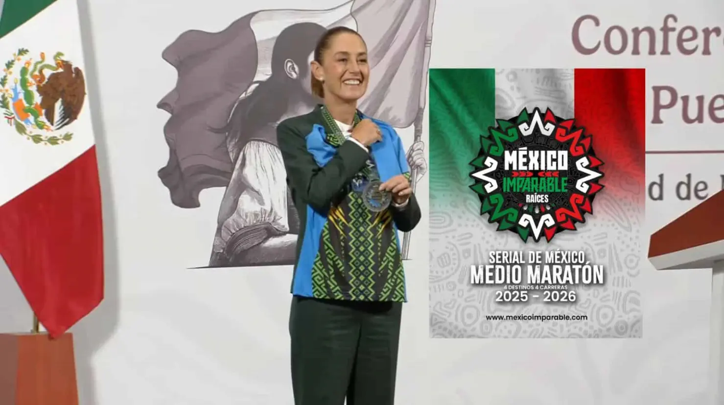 "México Imparable representa al pueblo rarámuri, imparable y resistente, a los pueblos originarios y a México, porque México es imparable", destacó la presidenta.