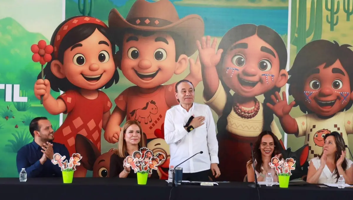 Alfonso Durazo lanza campaña contra la violencia infantil. Foto: Gobierno de Sonora