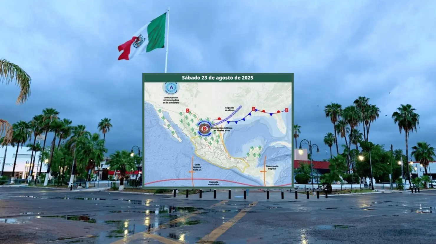 Clima en Sonora hoy 23 de agosto: Se esperan lluvias y fuertes vientos para gran parte del Estado