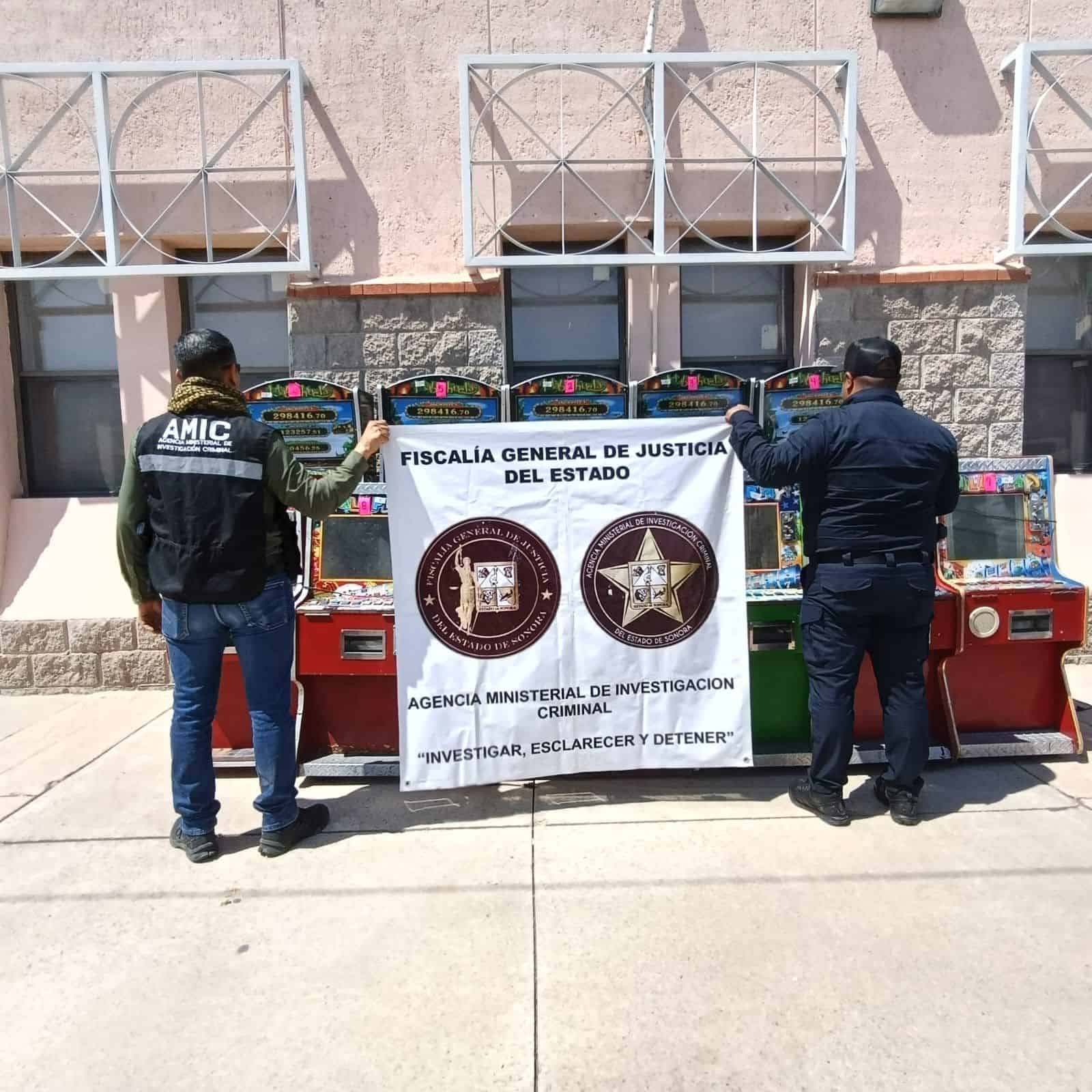 Aseguran 12 tragamonedas en Hermosillo
