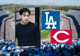 Horario y dónde ver el primer lanzamiento de V de BTS en el juego de los Dodgers vs. Reds