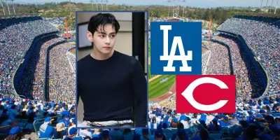 Horario y dónde ver el primer lanzamiento de V de BTS en el juego de los Dodgers vs. Reds