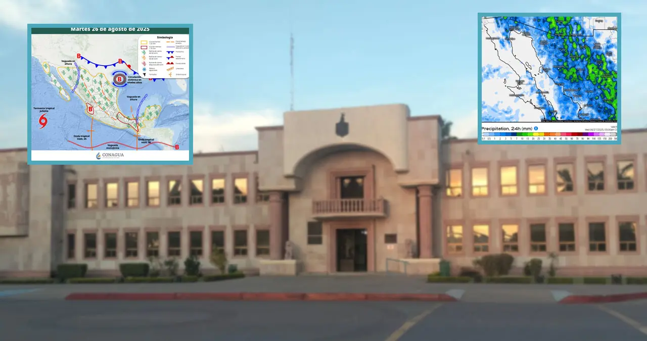 Se pronostican lluvias en la mayor parte del estado de Sonora.