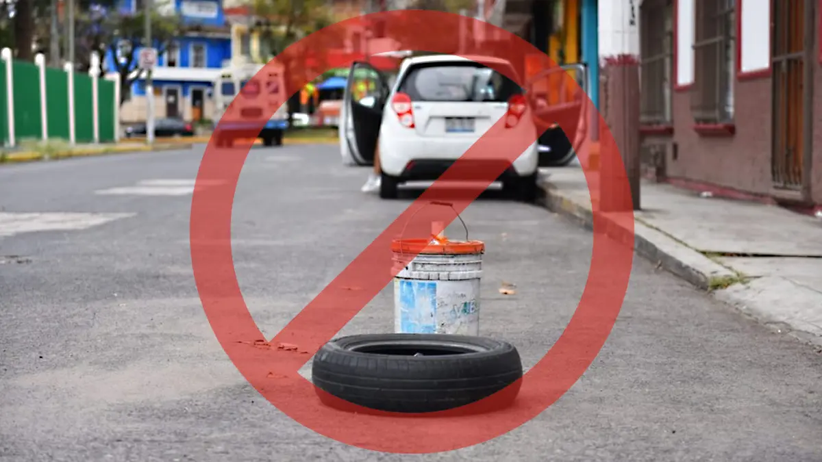 Este es el castigo por apartar lugares en la Ciudad de México