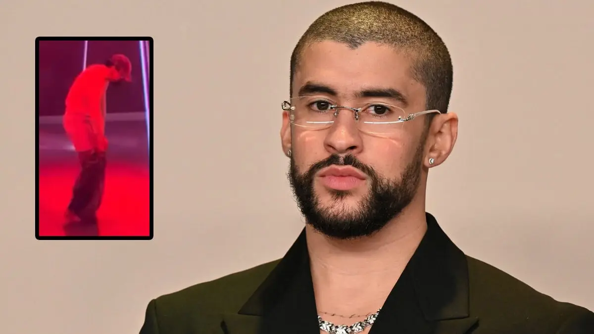 VIDEO | Bad Bunny sufre vergonzoso incidente: se queda en calzones en pleno concierto