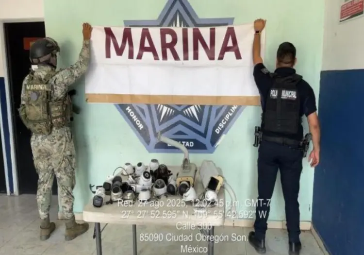 Decomisan cámaras de vigilancia clandestinas en Ciudad Obregón