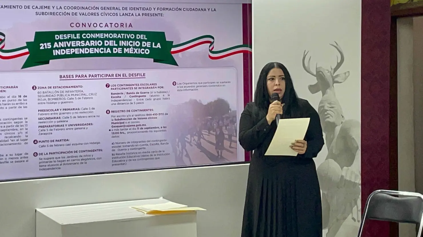 María Cristina Pérez Valenzuela, subdirectora de Valores Cívicos