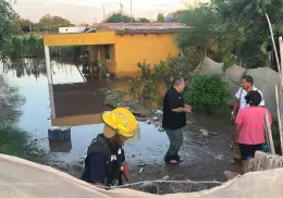 Más de 70 viviendas en Etchojoa dañadas por lluvias, autoridades revisan situación