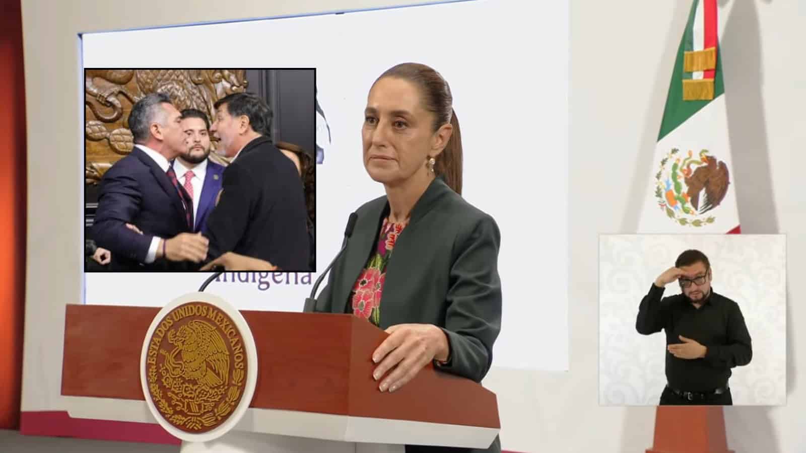 Sheinbaum habla sobre pelea en el Senado entre Moreno y Noroña: Es el verdadero rostro del PRIAN
