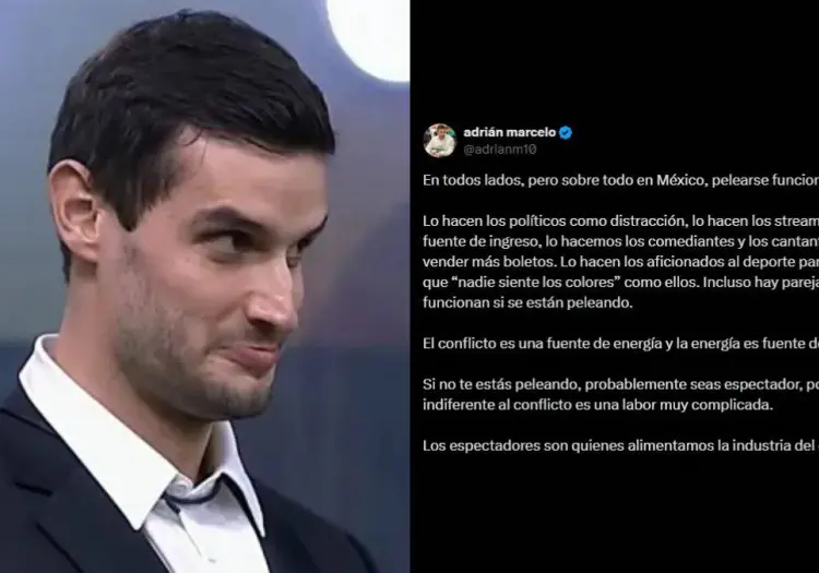 Adrián Marcelo desata polémica tras declarar que el conflicto es necesario