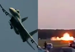 Tragedia en Polonia: F-16 se desploma durante ensayo para el Salón Aeronáutico