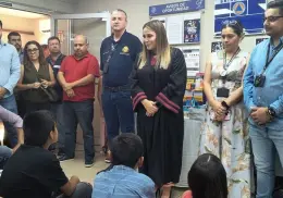 Colecta solidaria del Juzgado Séptimo beneficia a niños con útiles escolares